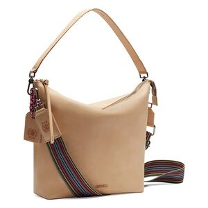Consuela Tan Leather Shoulder Bag